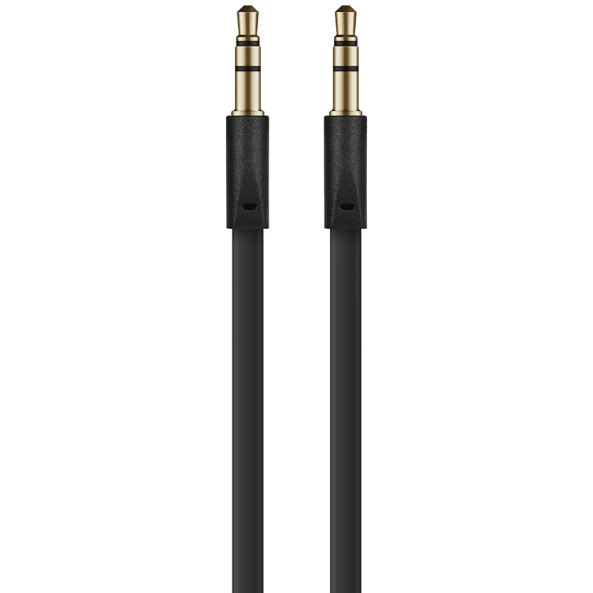 Volkano Slim Series Aux Cable 2m - Black