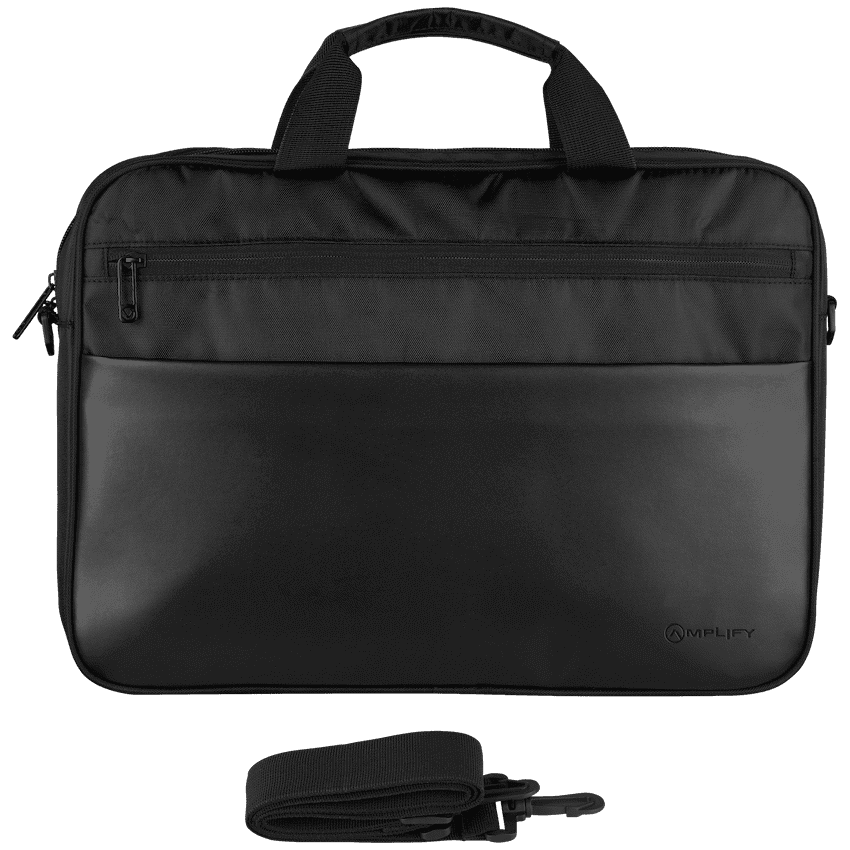 Amplify Panama 15.6" Laptop Shoulder Bag - Black