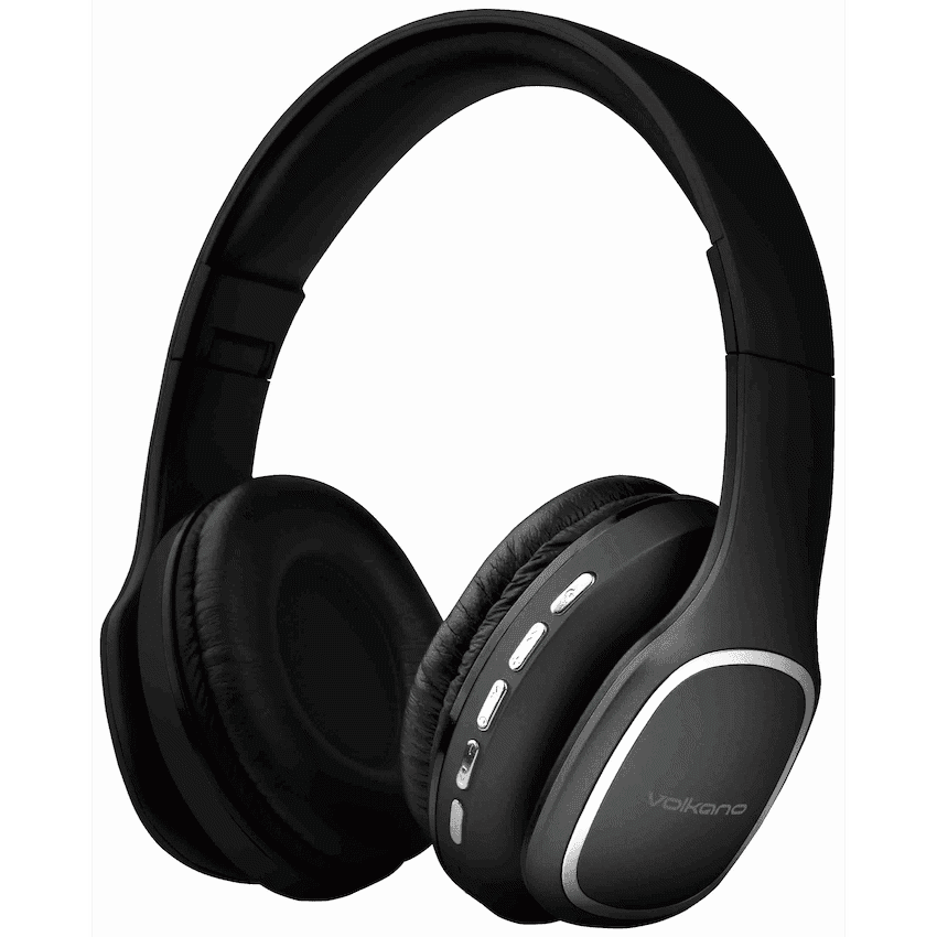 Volkano Phonic Series Bluetooth Full Size Headphones - Black