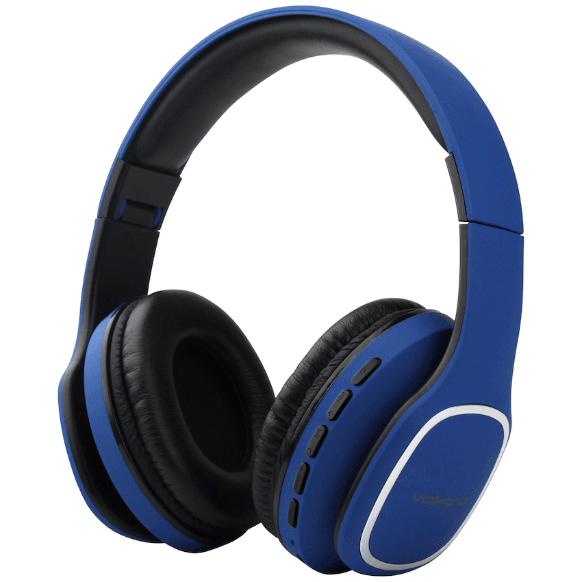 Volkano Phonic Series Bluetooth Full Size Headphones - Blue