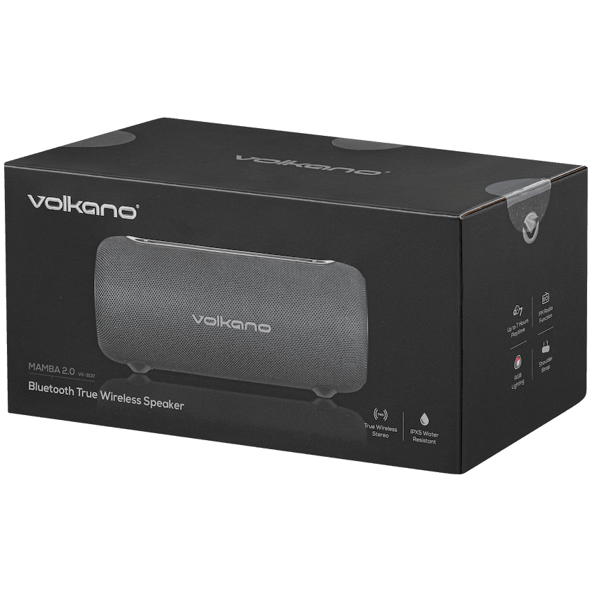 Volkano Mamba 2.0 Series Bluetooth Speaker - Black