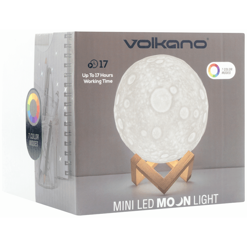 Volkano Galactic Mini Moon LED Mood Light - Battery Operated