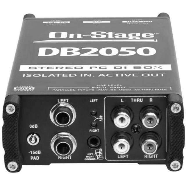 On-Stage DB2050 Active Stereo Multi-Media DI Box