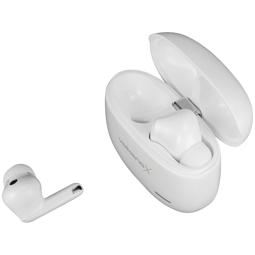 VolkanoX VXT200S Hybrid ANC TWS Earphones - White