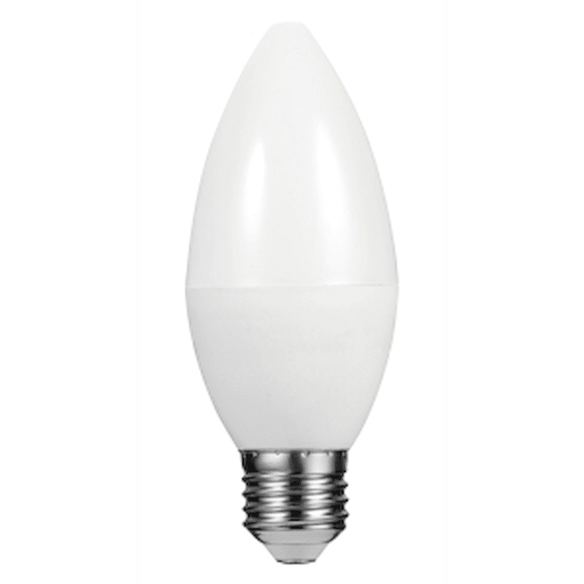 Switched 5w Candle LED Light Bulb E27 - Warm White