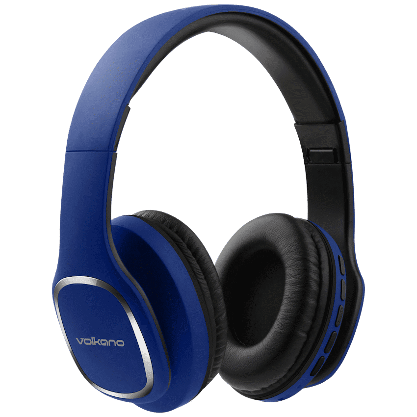 Volkano Phonic Series Bluetooth Full Size Headphones - Blue