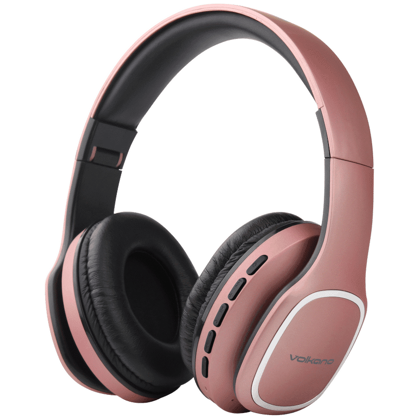 Volkano Phonic Series Bluetooth Full-Size Headphones - Rose Gold