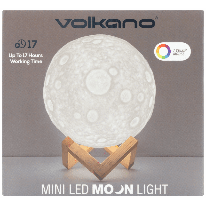 Volkano Galactic Mini Moon LED Mood Light - Battery Operated