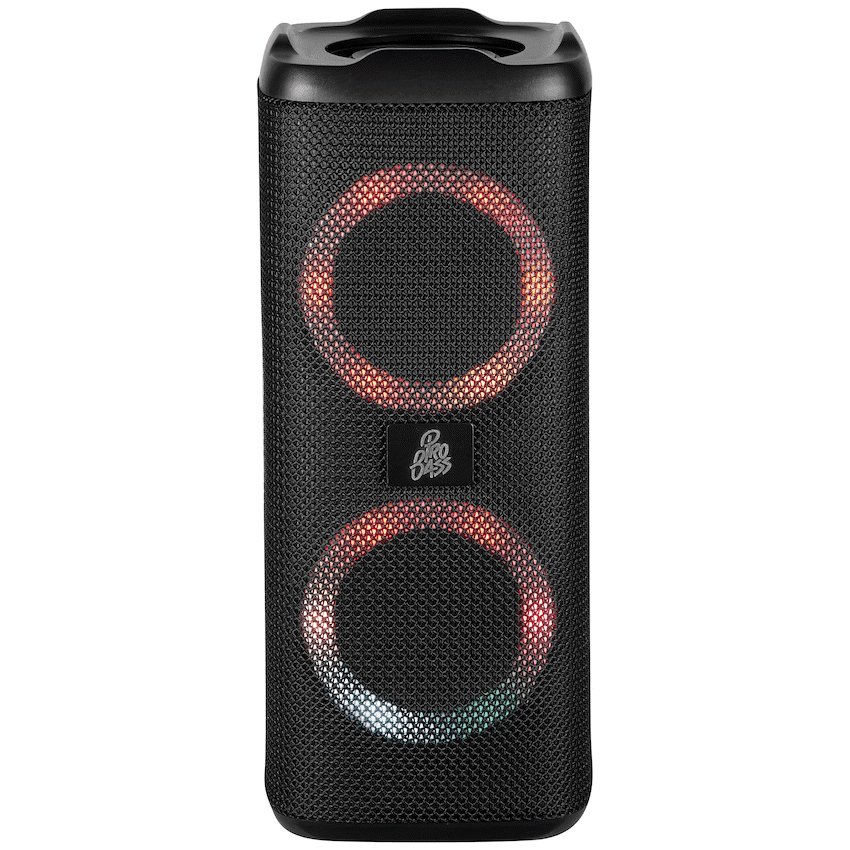 Pro Bass Pulse Box Portable Bluetooth Speaker - Black