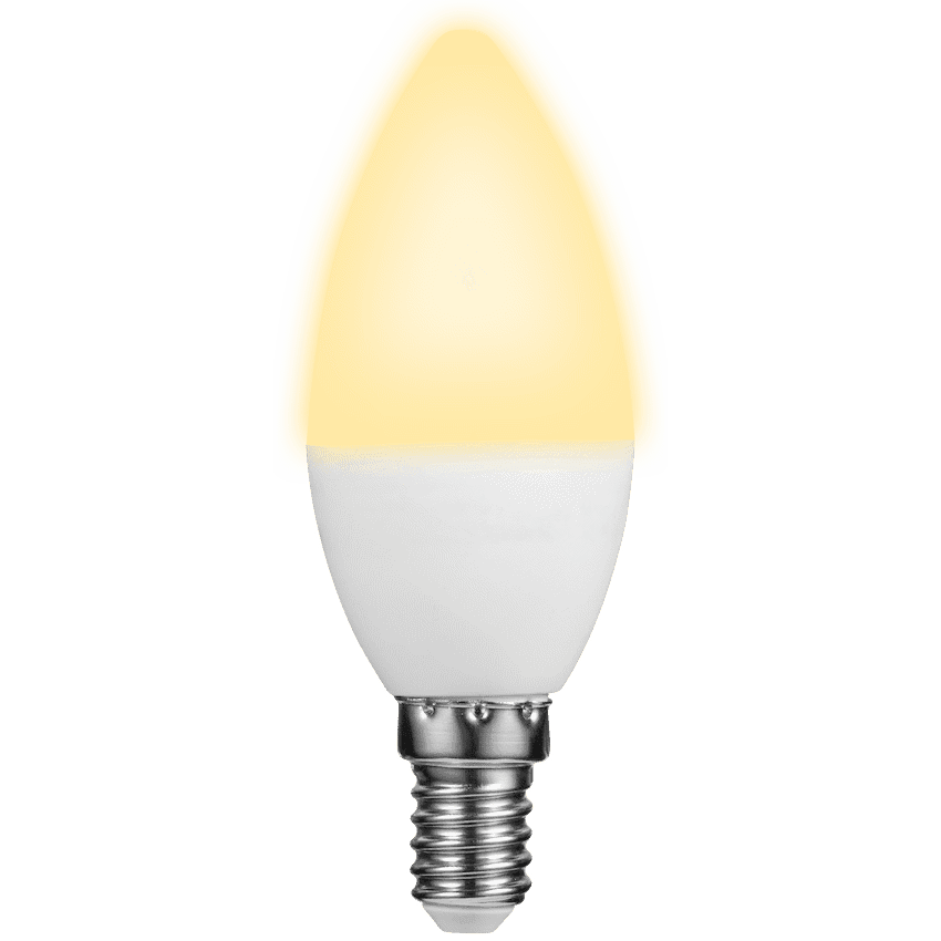 Switched 5w Candle LED Light Bulb E14 - Warm White