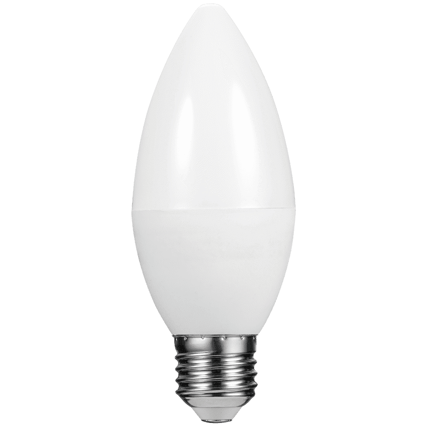 Switched 5w Candle LED Light Bulb E27 - Warm White