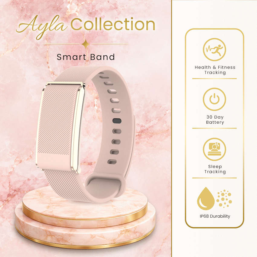 Volkano Ayla Collection Smart Band - Gold