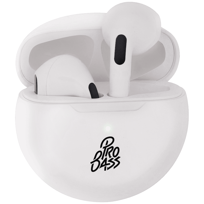 Pro Bass Future Series True Wireless Earphones with Charging Case - White
