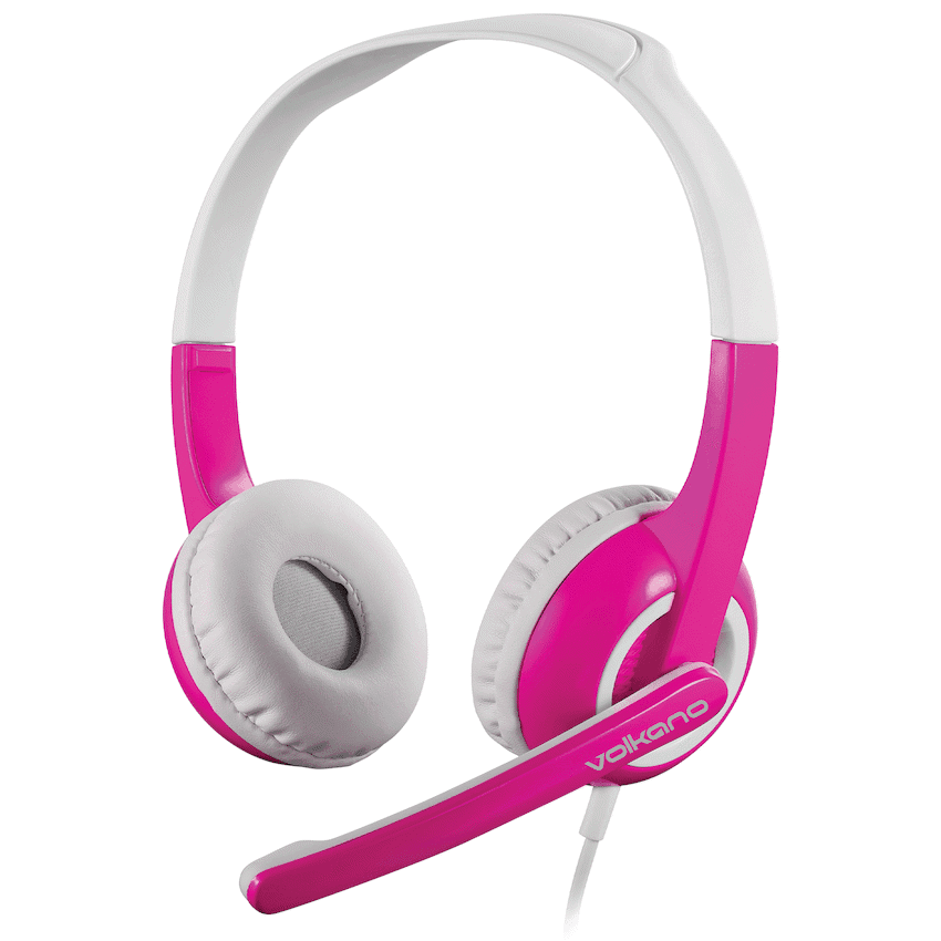 Volkano Kids Chat Junior Series Headset with Mic - Pink