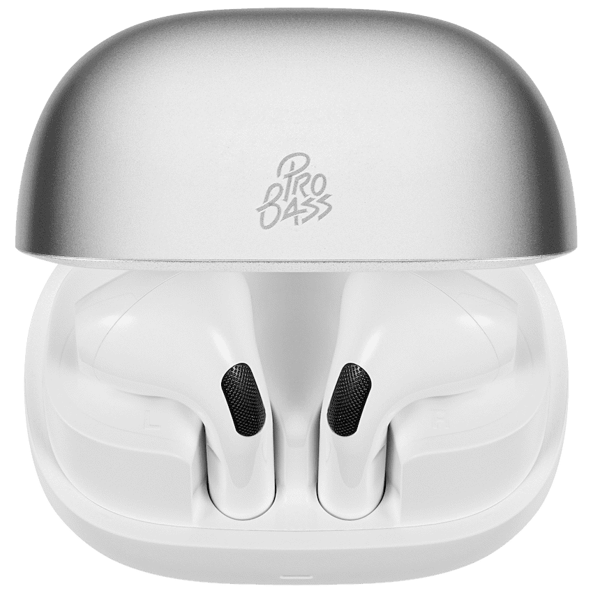Pro Bass Zest Series TWS Earphones - Silver