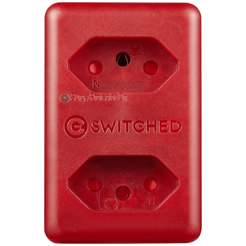Switched High Surge 2-Way Network Router Safe Adaptor