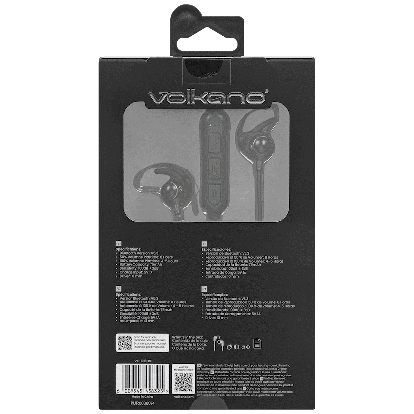 Volkano Titanium Sports Series Bluetooth Earphones