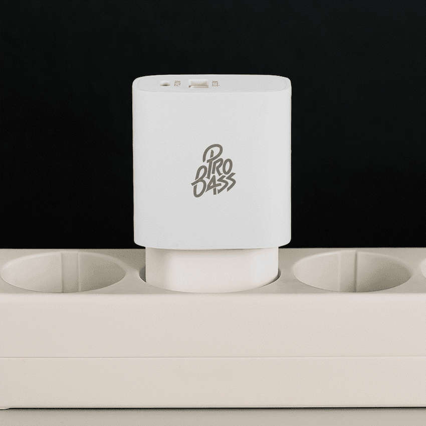 Pro Bass Rapidcharge Series 20w+18w Dual USB and Type-C Wall Charger - White