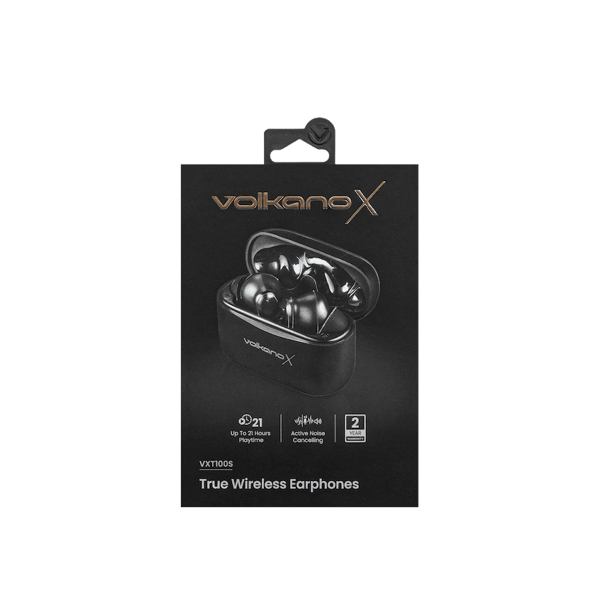 VolkanoX VXT100S TWS Earphones - Black