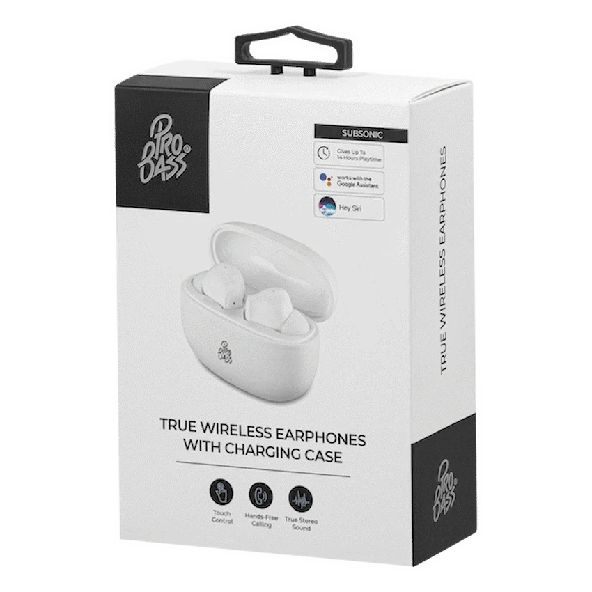 Pro Bass SubSonic TWS Earphone - White