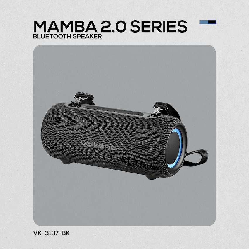 Volkano Mamba 2.0 Series Bluetooth Speaker - Black