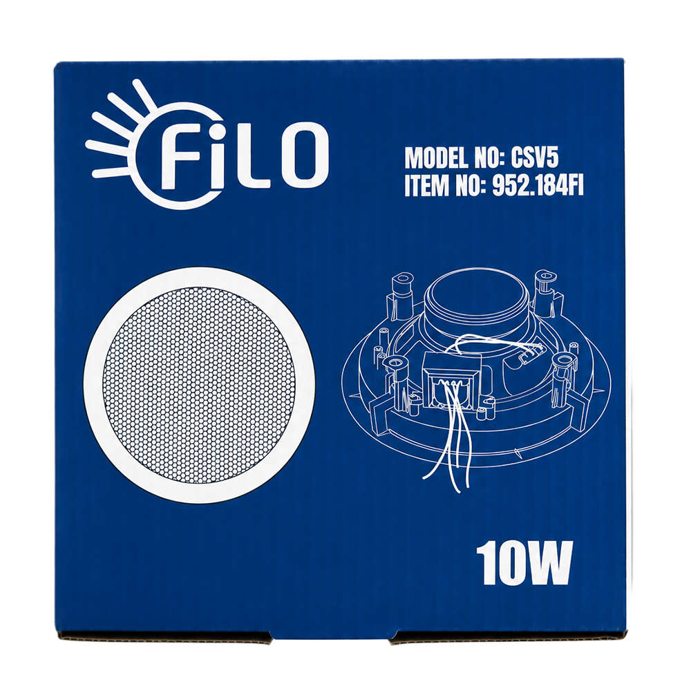 FILO CSV5 CEILING SPEAKER 5.25INCH WHITE 10W 100V