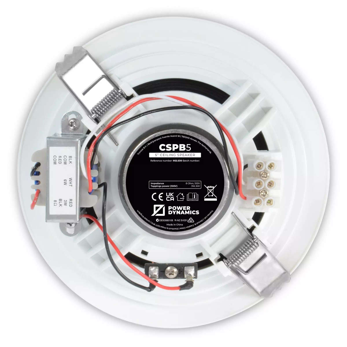 PDM CSPB5 CEILING SPEAKER 5.25INCH WHITE 3W 100V