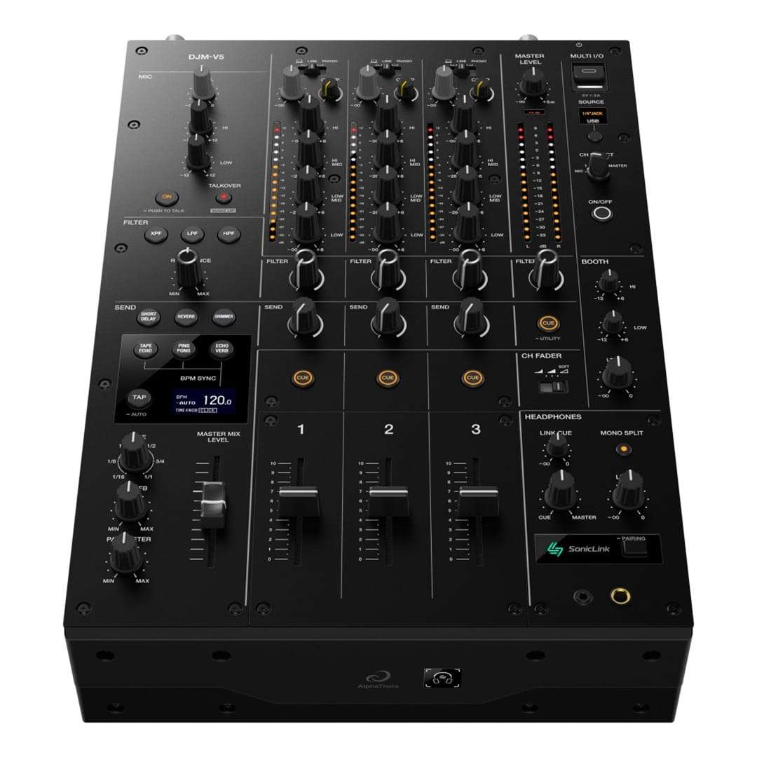 AlphaTheta DJMV5 Professional 3channel DJ Mixer