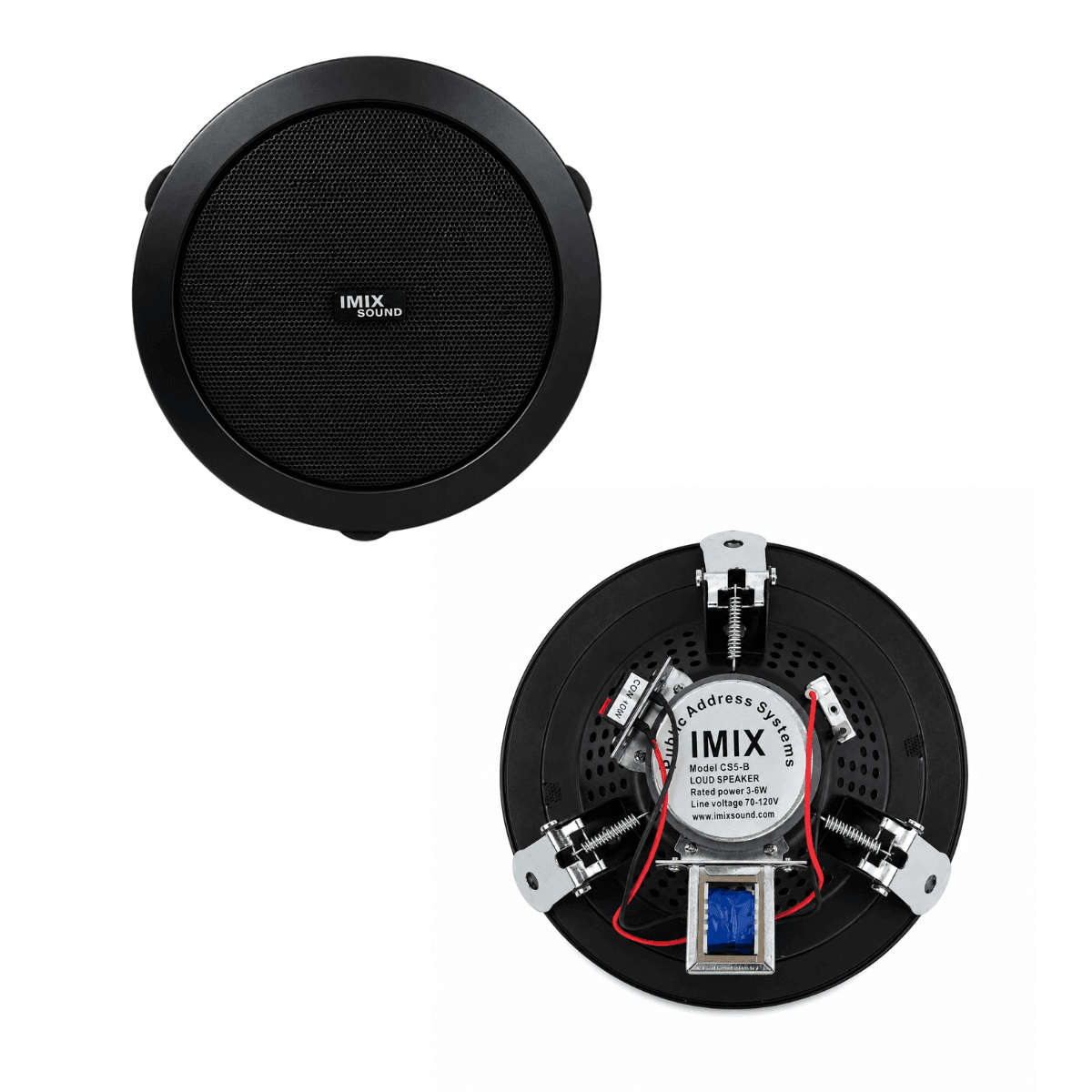 Imix Sound CS5-B Ceiling Speaker (Public Address System) Black