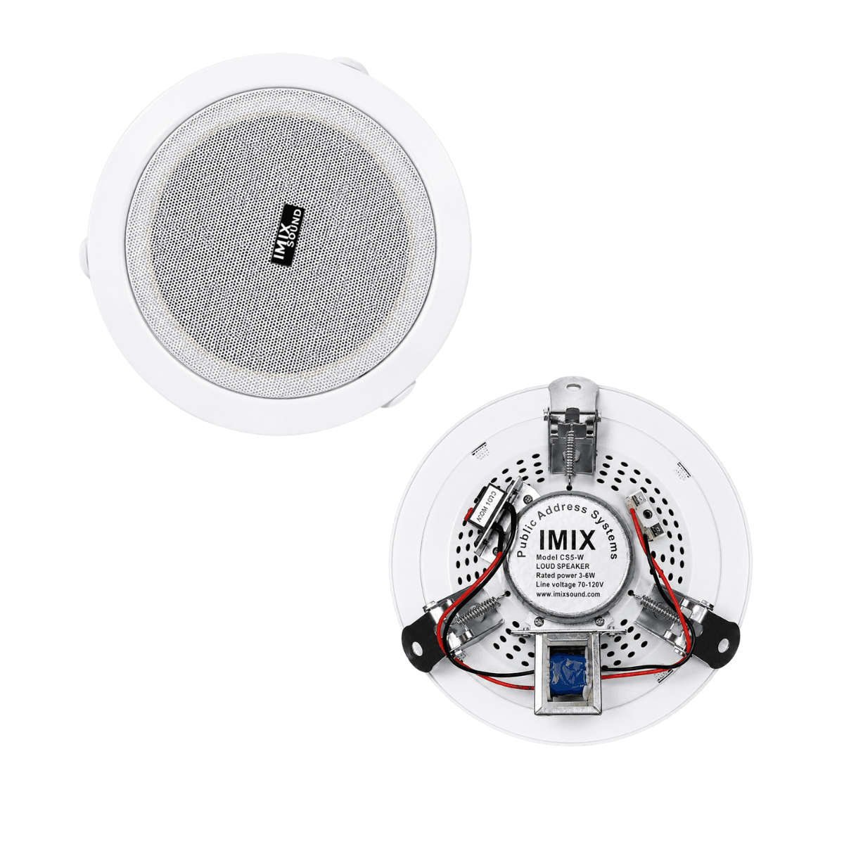 Imix Sound CS5-W Ceiling Speaker (Public Address System) White