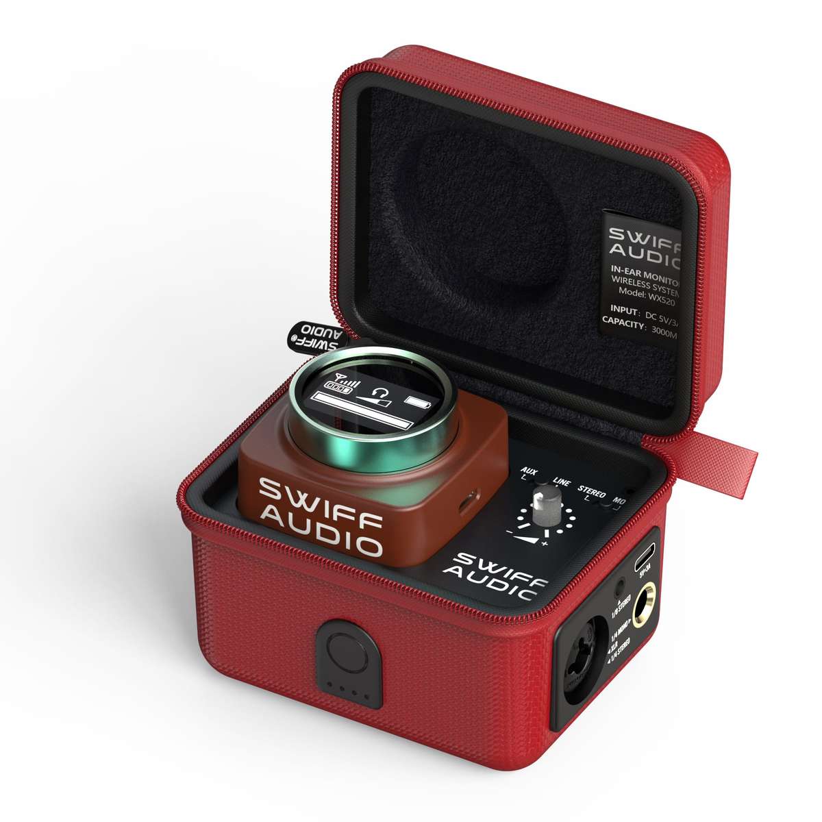 SWIFF Audio WX-520-RED Wireless In-ear Monitor System