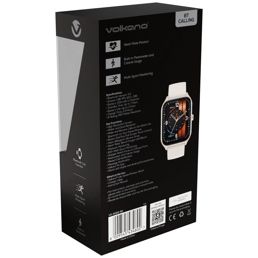 Volkano Life Series Smart Watches - Gold