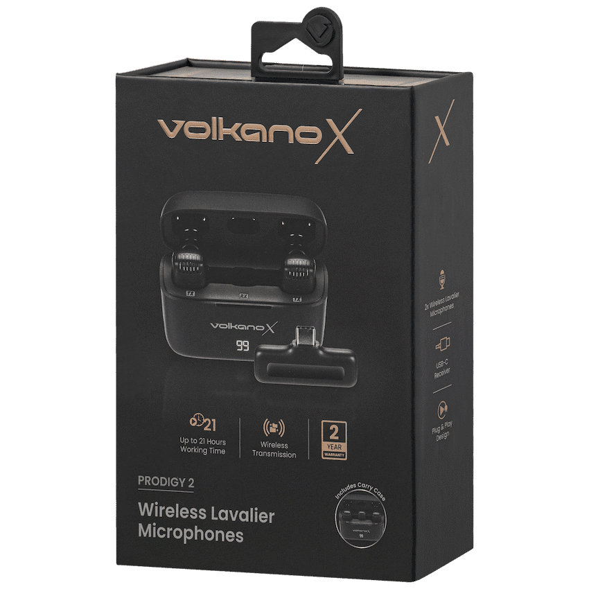 VolkanoX Prodigy 2 Series Wireless Lavalier Microphone