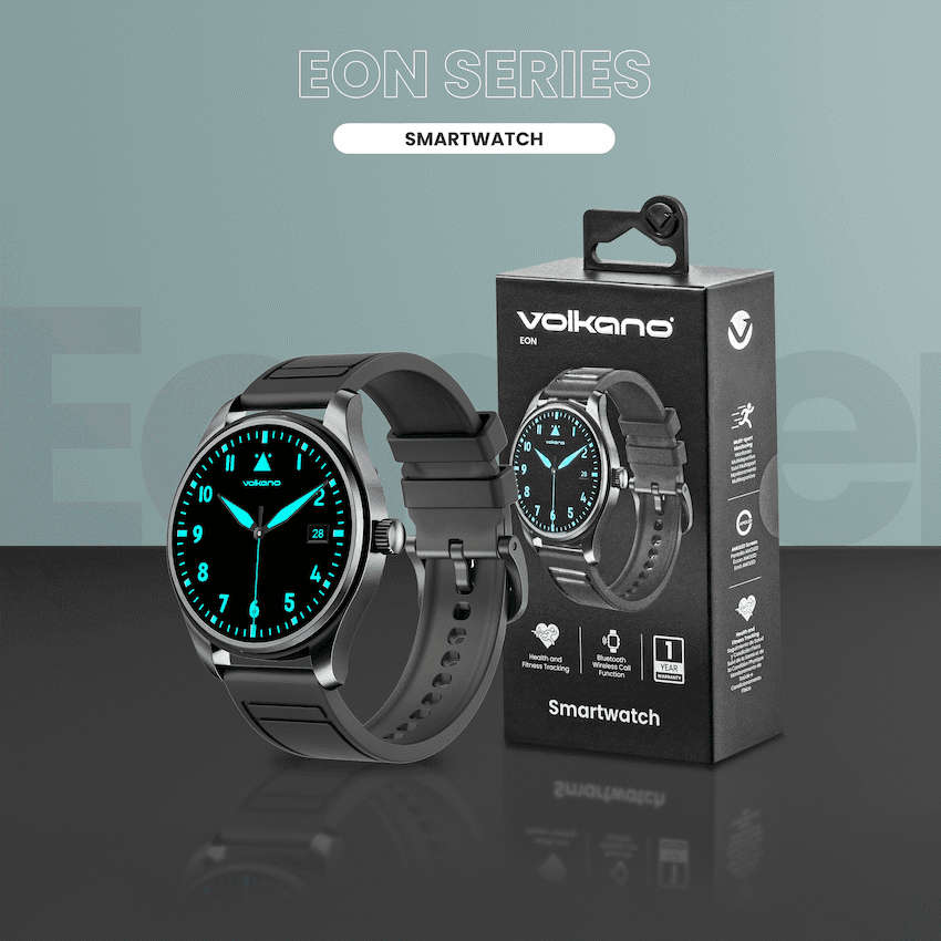 Volkano Eon Series Smartwatch - Black