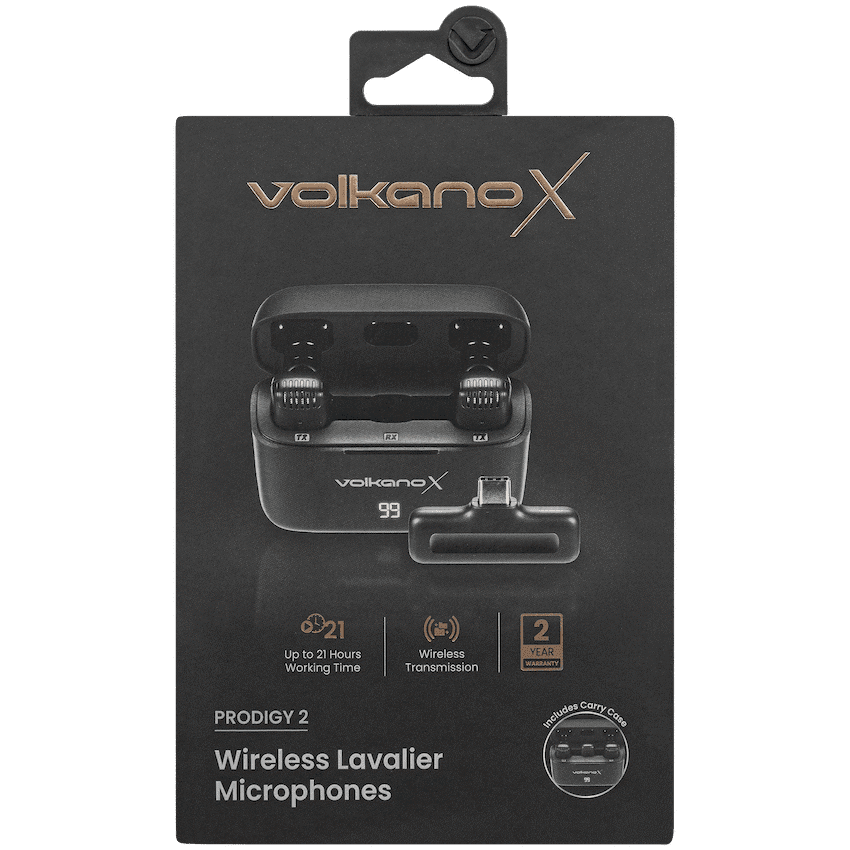 VolkanoX Prodigy 2 Series Wireless Lavalier Microphone