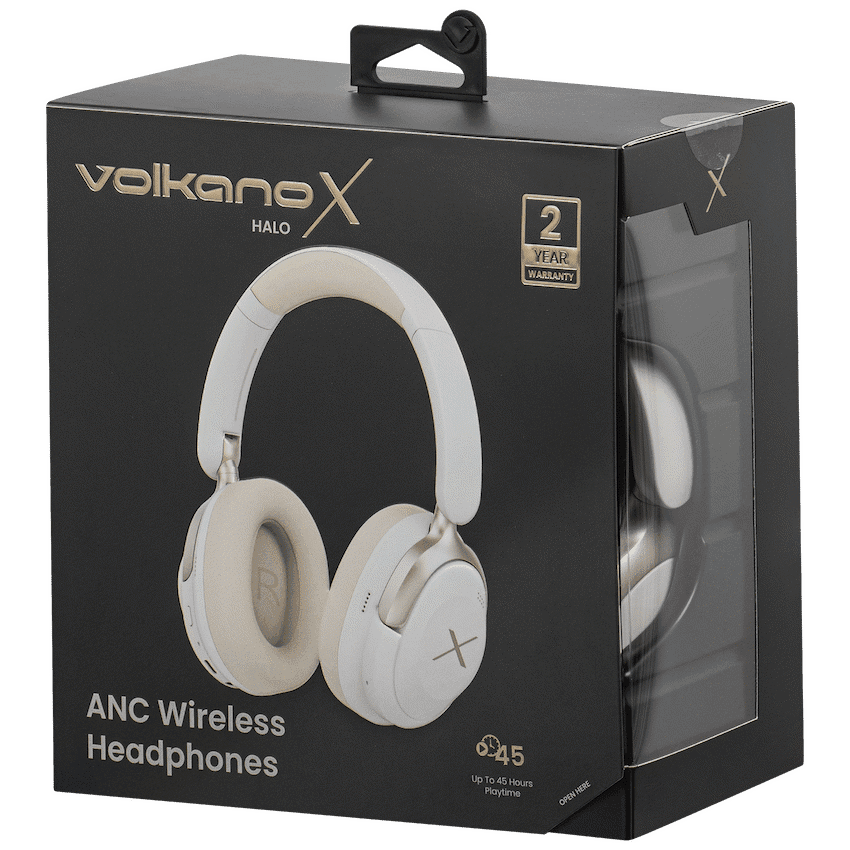 VolkanoX Halo ANC Bluetooth Headphone - Nude