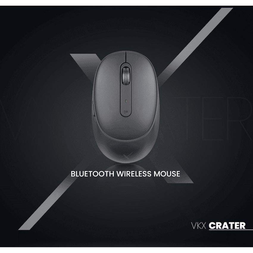 VolkanoX Crater Bluetooth Wireless Mouse - Graphite
