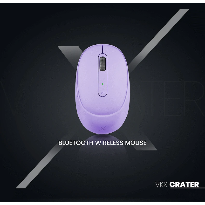 VolkanoX Crater Bluetooth Wireless Mouse - Purple