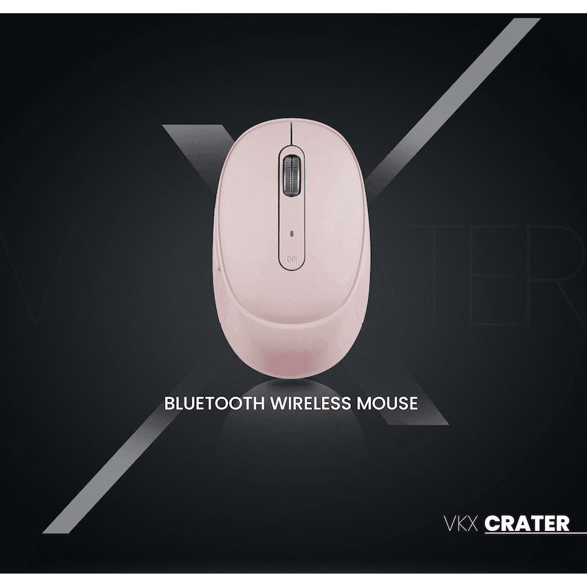 VolkanoX Crater Bluetooth Wireless Mouse - Rose