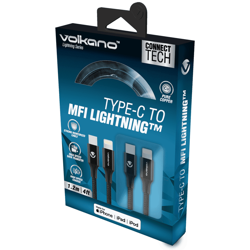Volkano Lightning Series Type-C to MFI 1.2m
