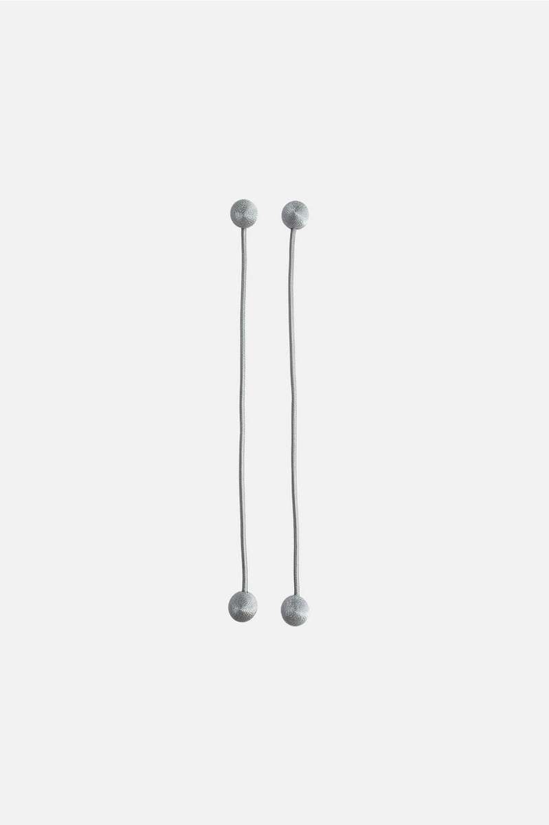 2-Pack Rope Bauble Curtain Tiebacks - White