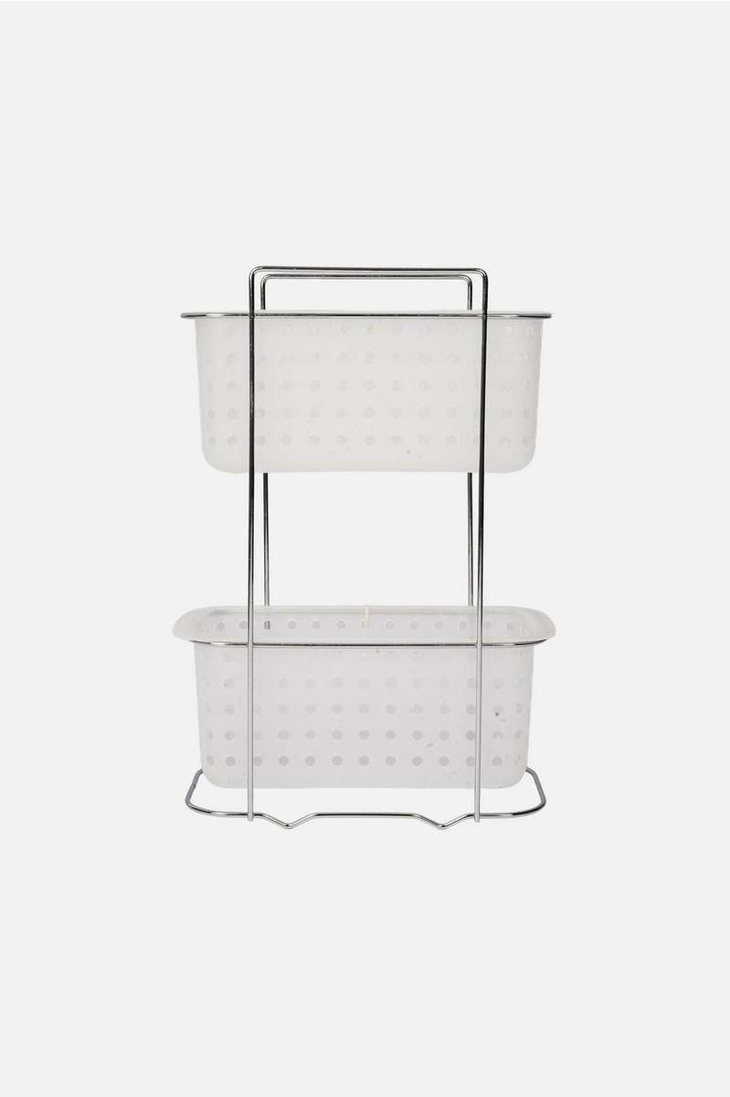 Trend 2 Tier Bathroom Rack Sil