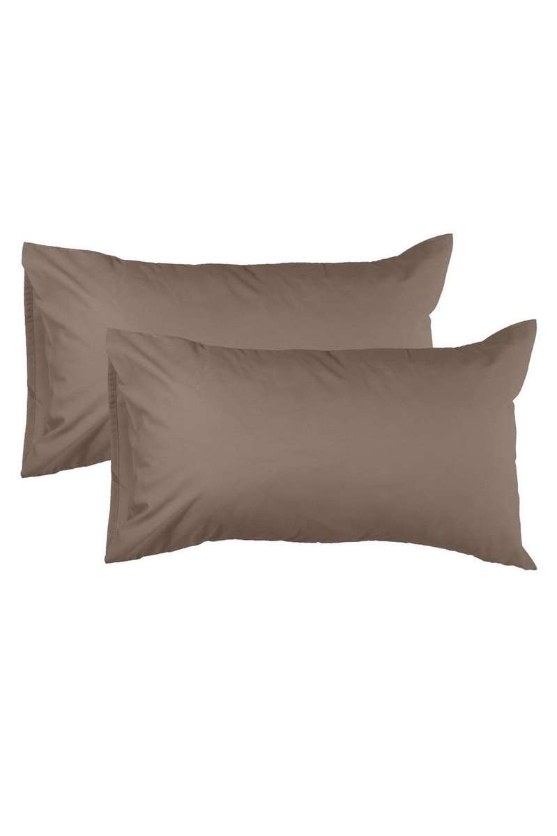Polycotton 2-Pack Pillowcases - Stone