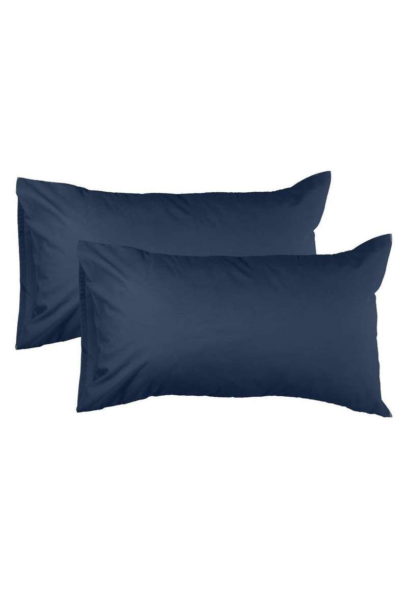 Polycotton 2-Pack Pillowcases - Navy