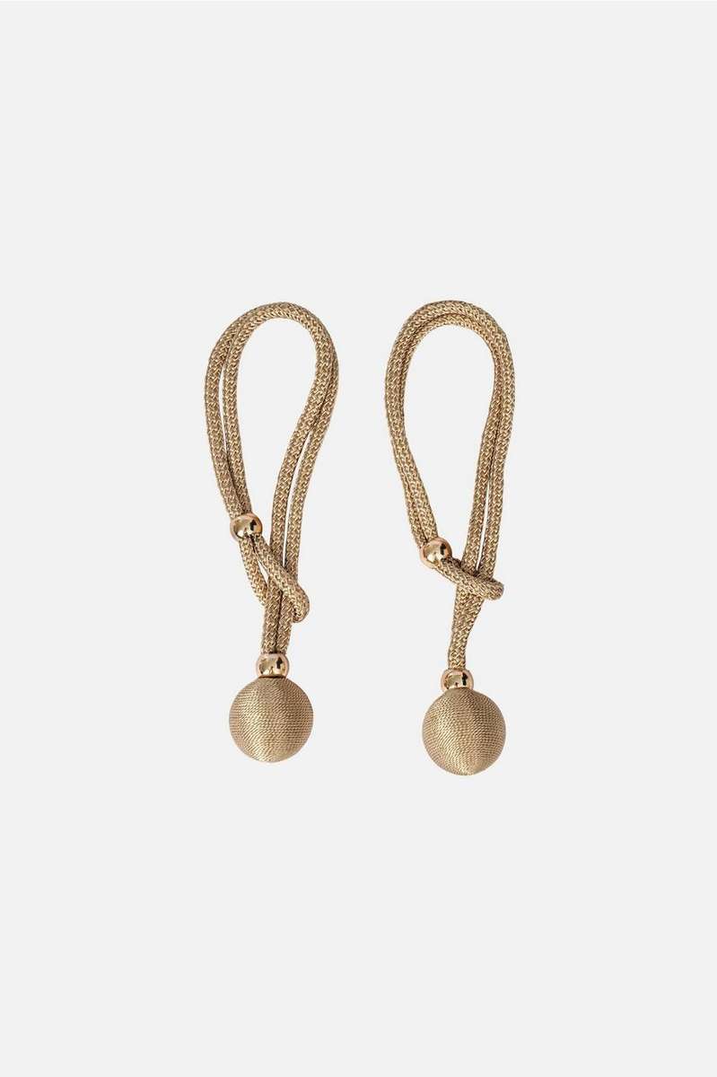 2-Pack Magnetic Curtain Tiebacks - Taupe Marble