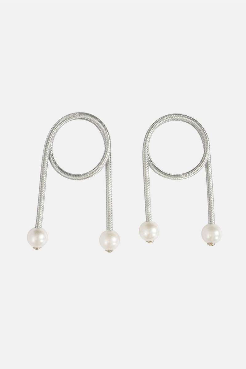 2-Pack Magnetic Curtain Tiebacks - Pearl Silver