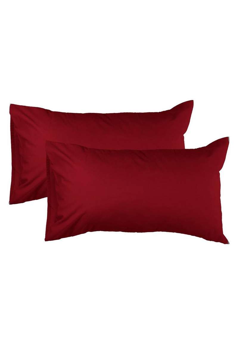 Polycotton 2-Pack Pillowcases - Chilli Red