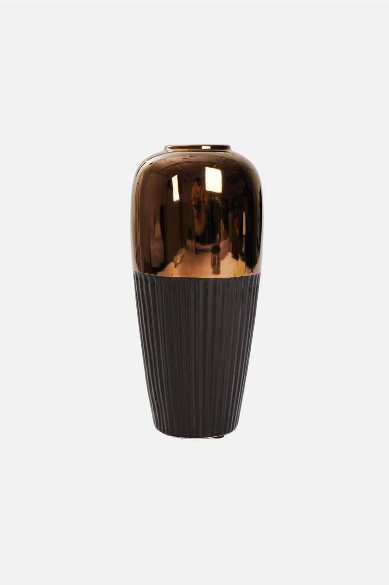 T2 Aubrey Vase Gldblk