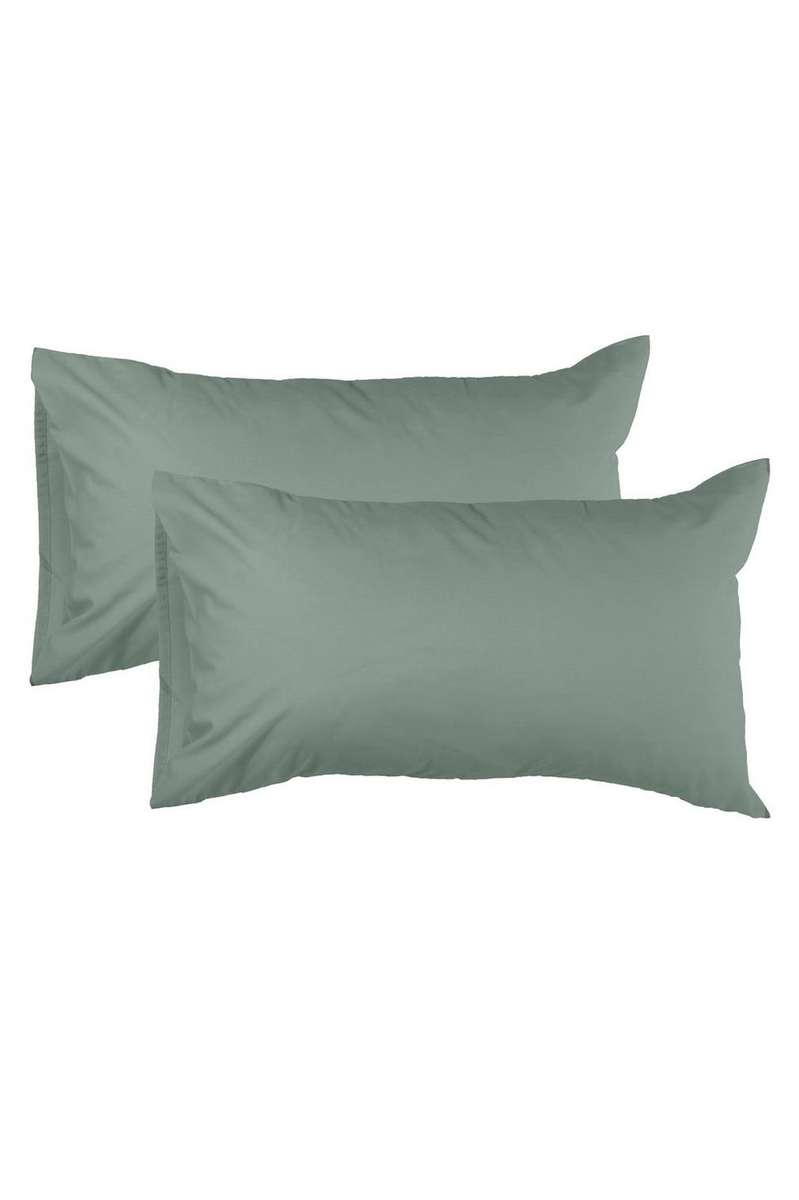 Polycotton 2-Pack Pillowcases - Pistachio