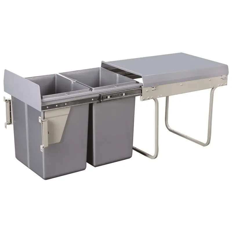 Double Pull Out Bin With Front Connector 2 X 20 Litre
